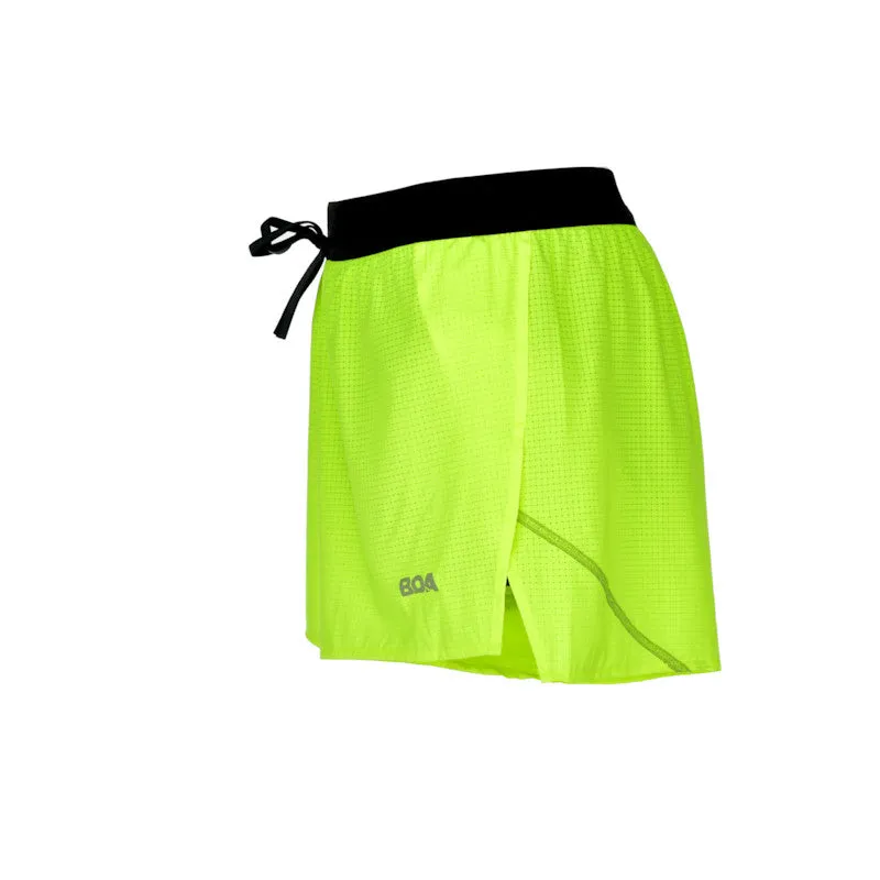 Men's Aeropro 3" Half Split Shorts- Neon Yellow