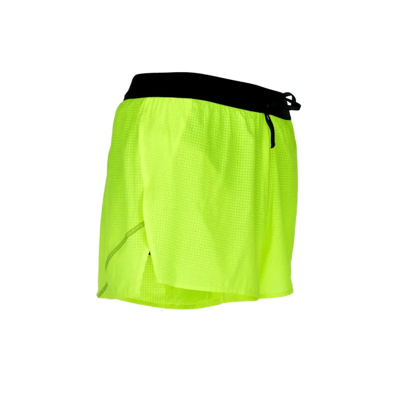 Men's Aeropro 3" Half Split Shorts- Neon Yellow