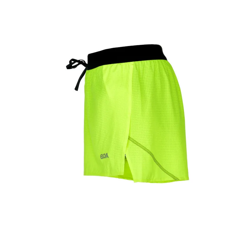 Men's Aeropro 3" Half Split Shorts- Neon Yellow