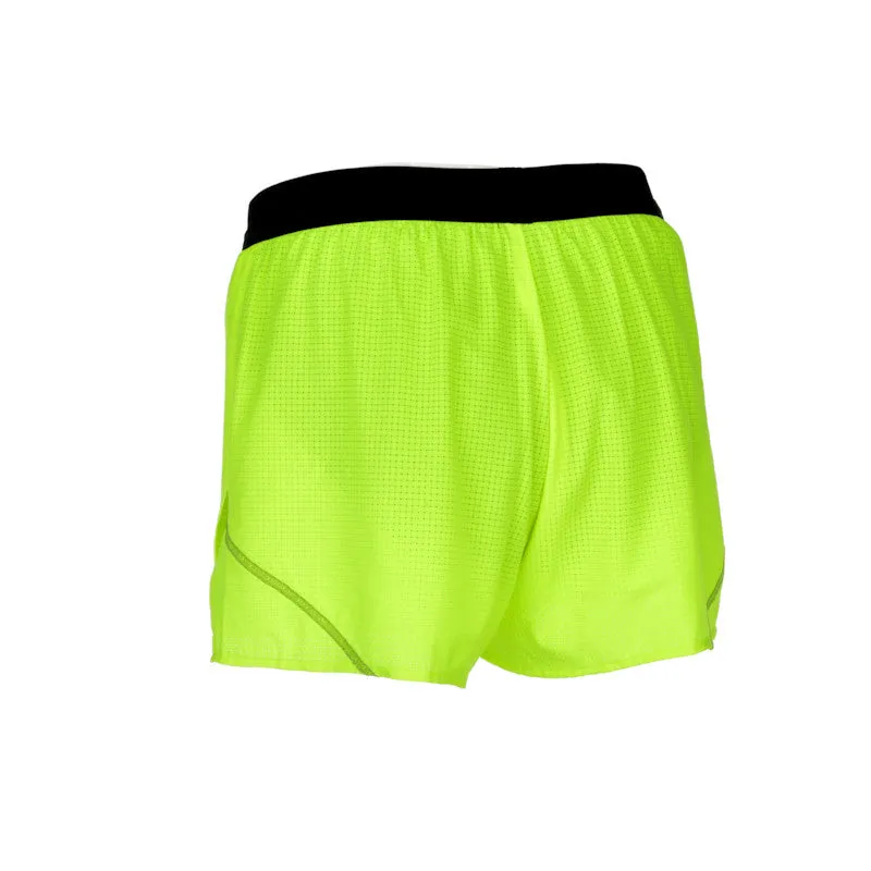 Men's Aeropro 3" Half Split Shorts- Neon Yellow