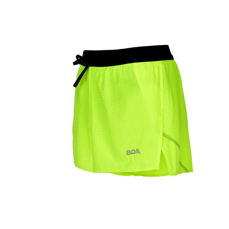 Men's Aeropro 3" Half Split Shorts- Neon Yellow