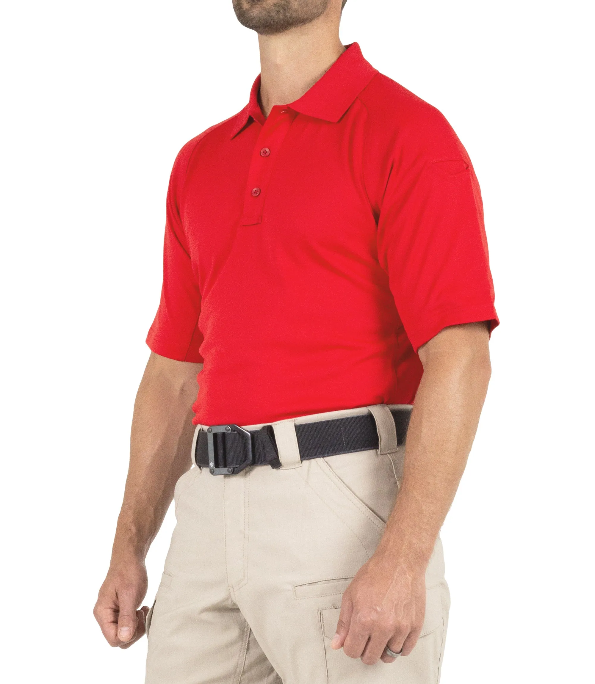 Men's Performance Short Sleeve Polo / Red