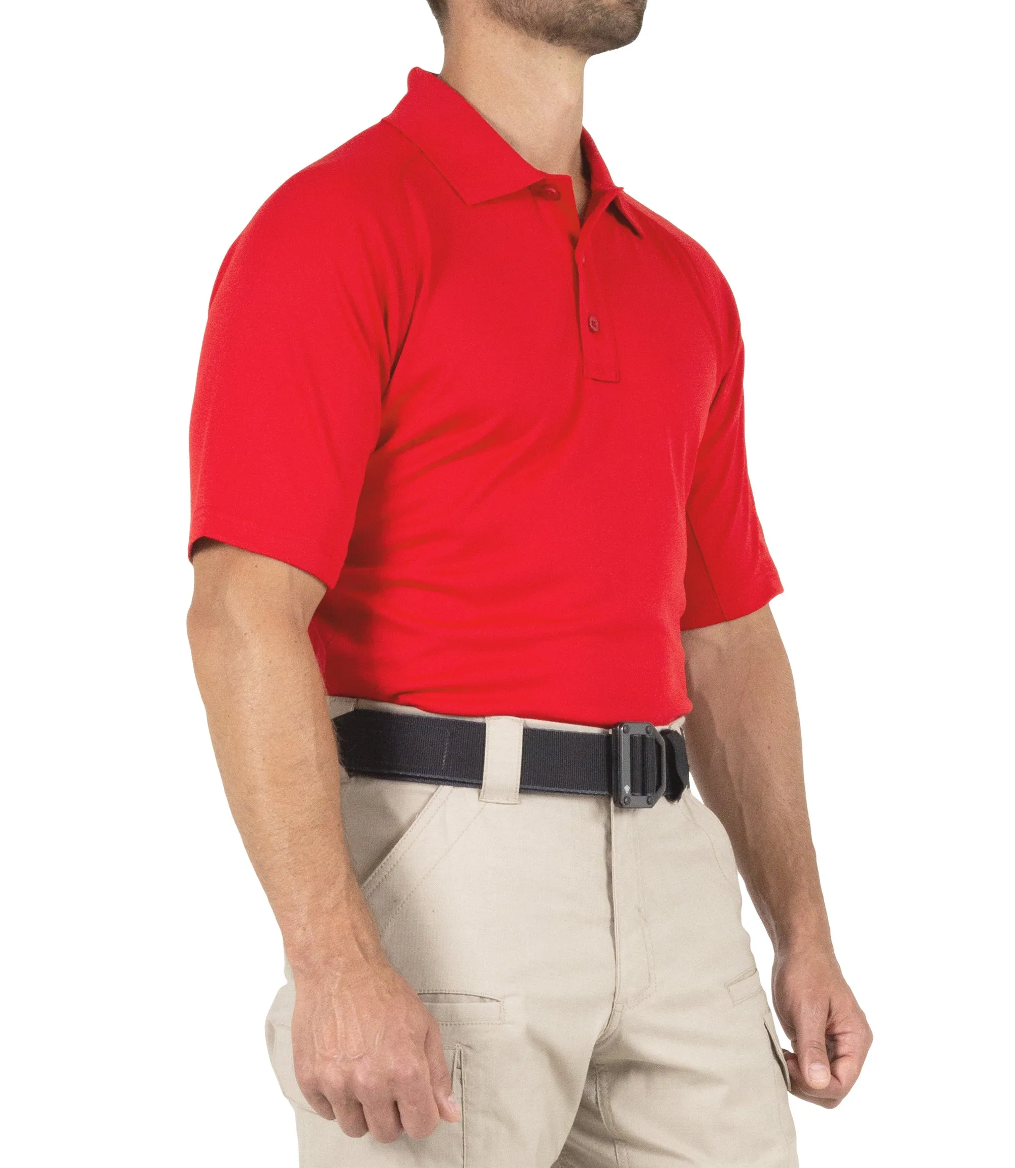 Men's Performance Short Sleeve Polo / Red