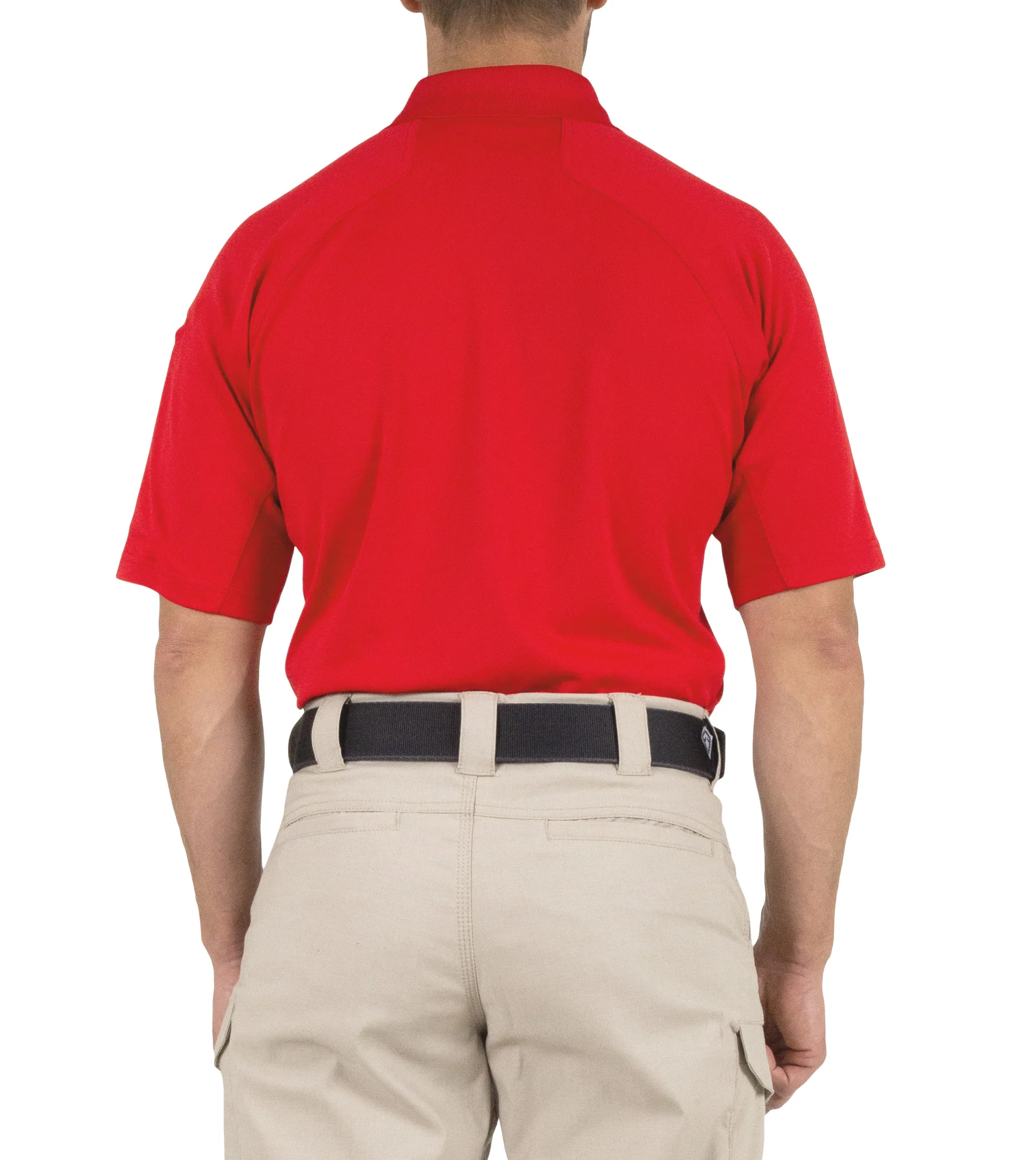 Men's Performance Short Sleeve Polo / Red