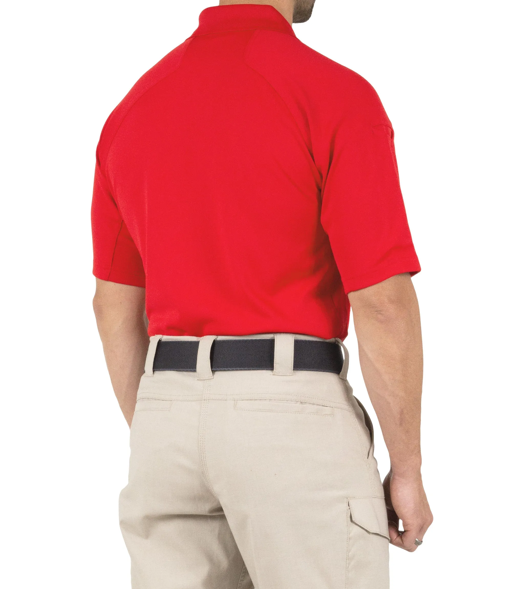 Men's Performance Short Sleeve Polo / Red