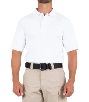 Men's Performance Short Sleeve Polo / White