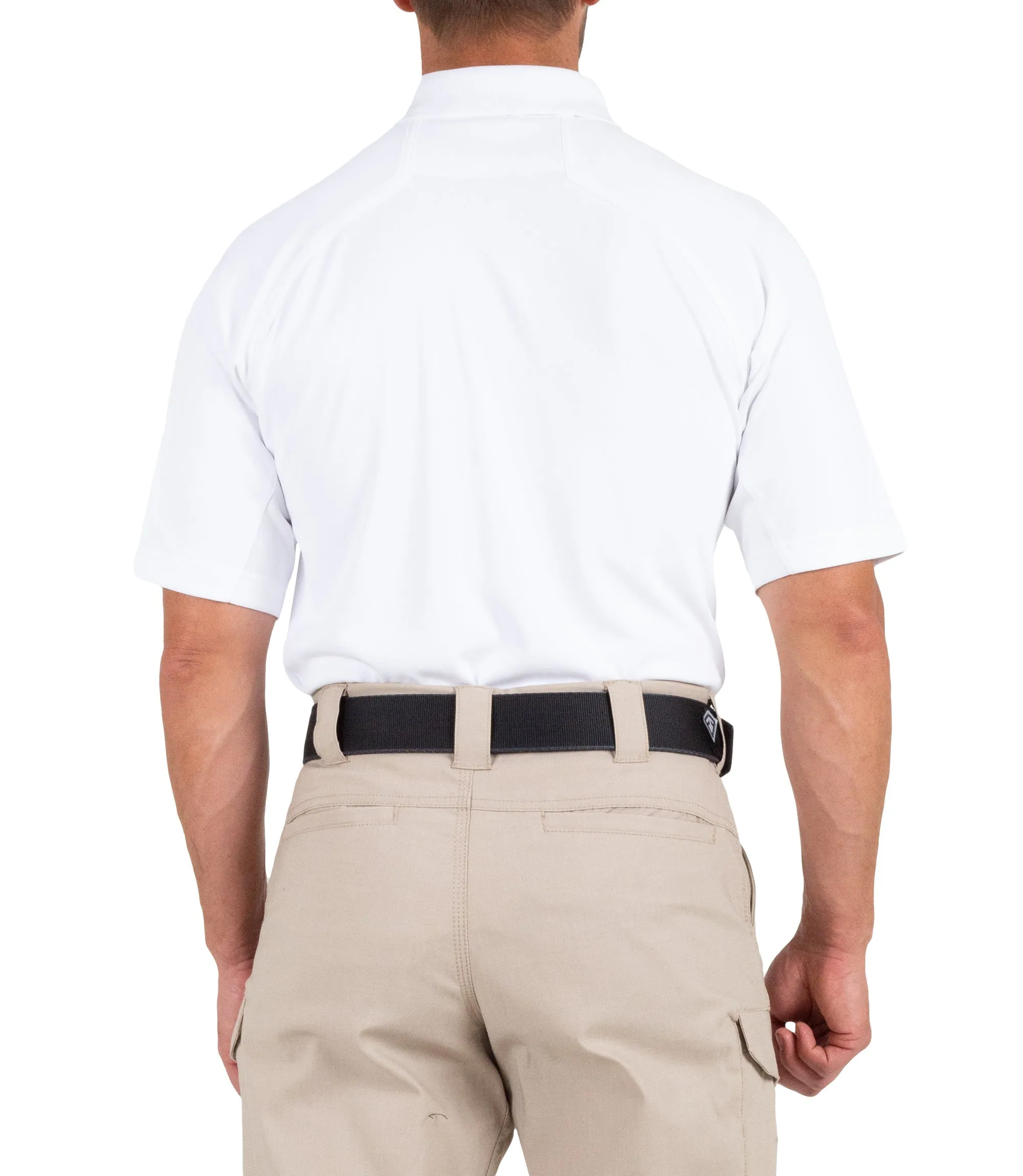 Men's Performance Short Sleeve Polo / White