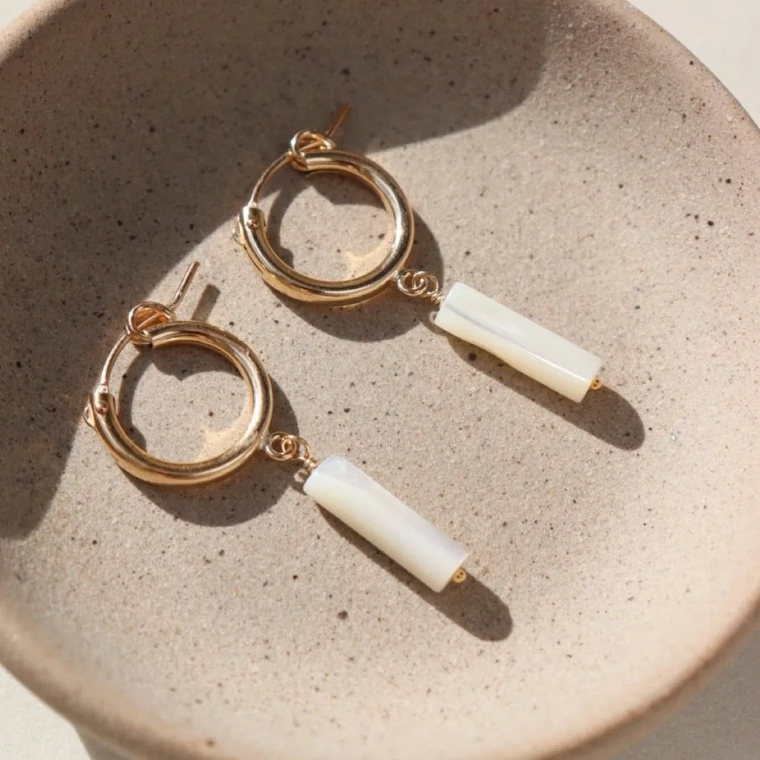 Mother of Pearl Hoops | Wholesale