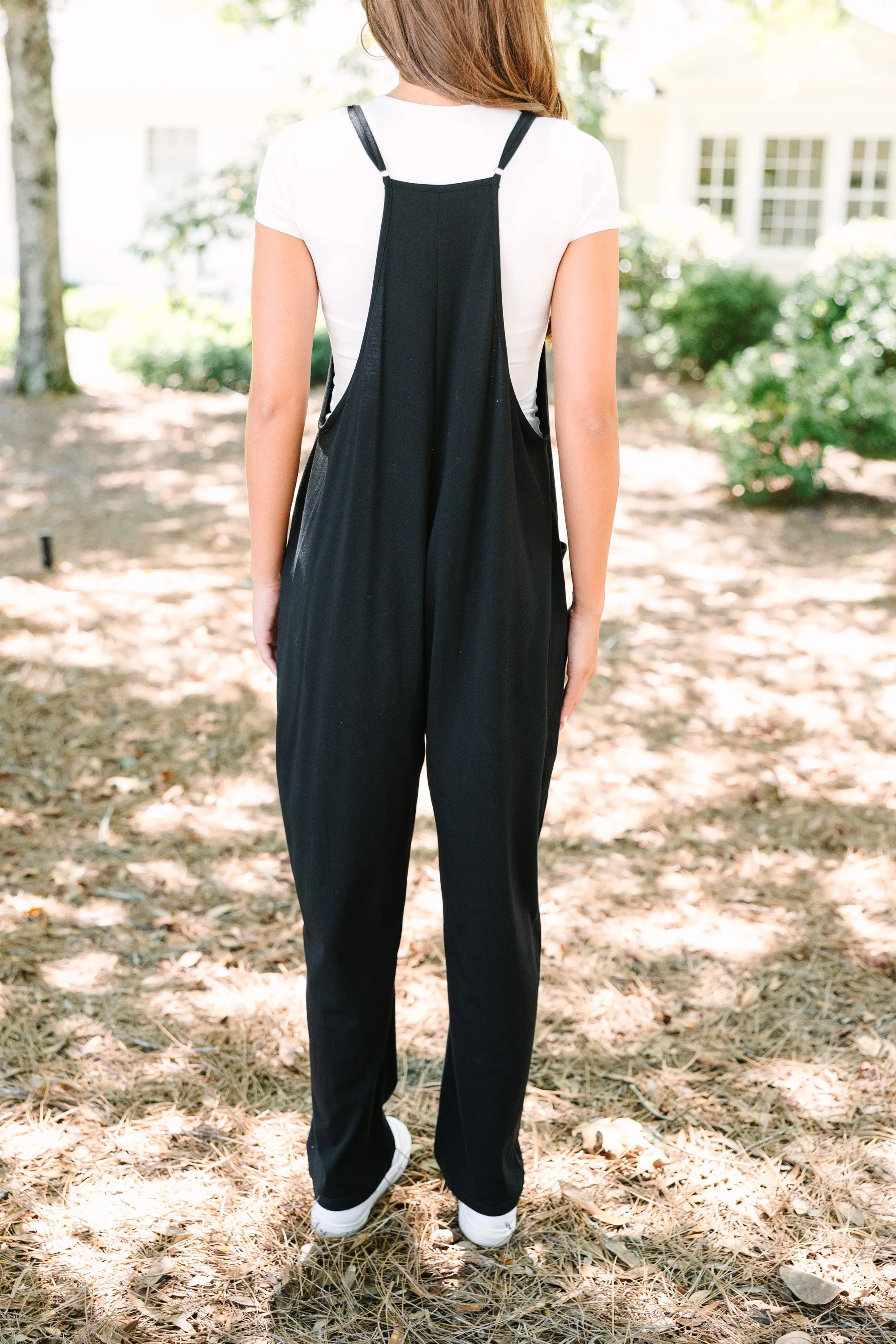 Move On Over Black Jumpsuit