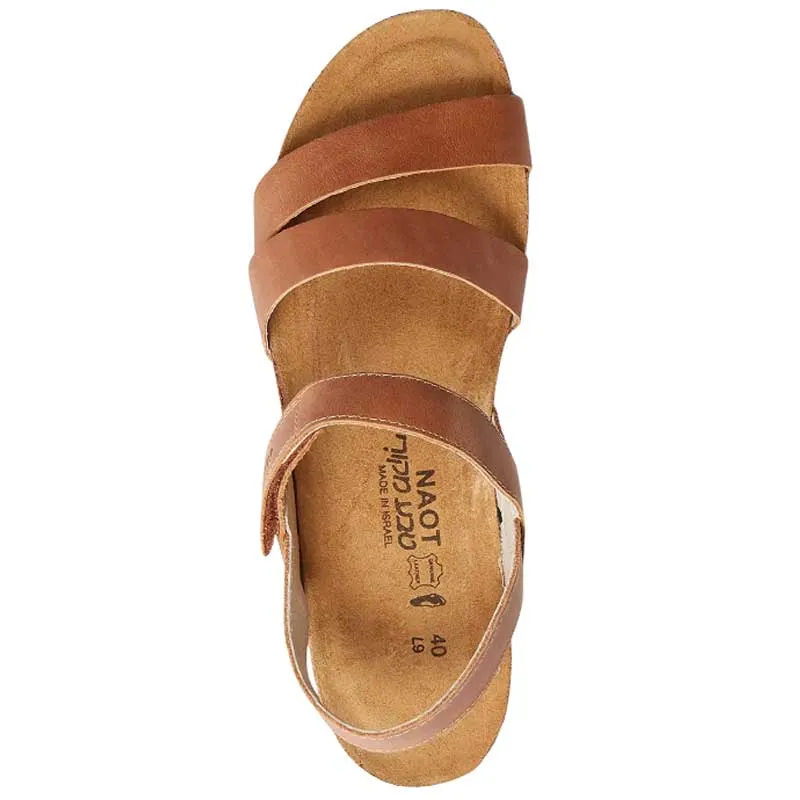 Naot Women's Kayla Sandal - Latte Brown Leather