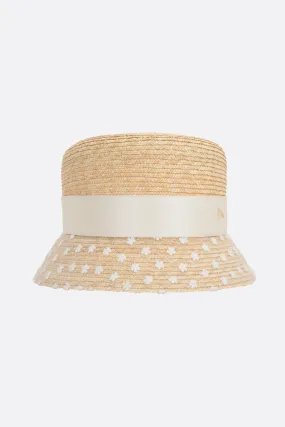 New Kendall straw bucket hat