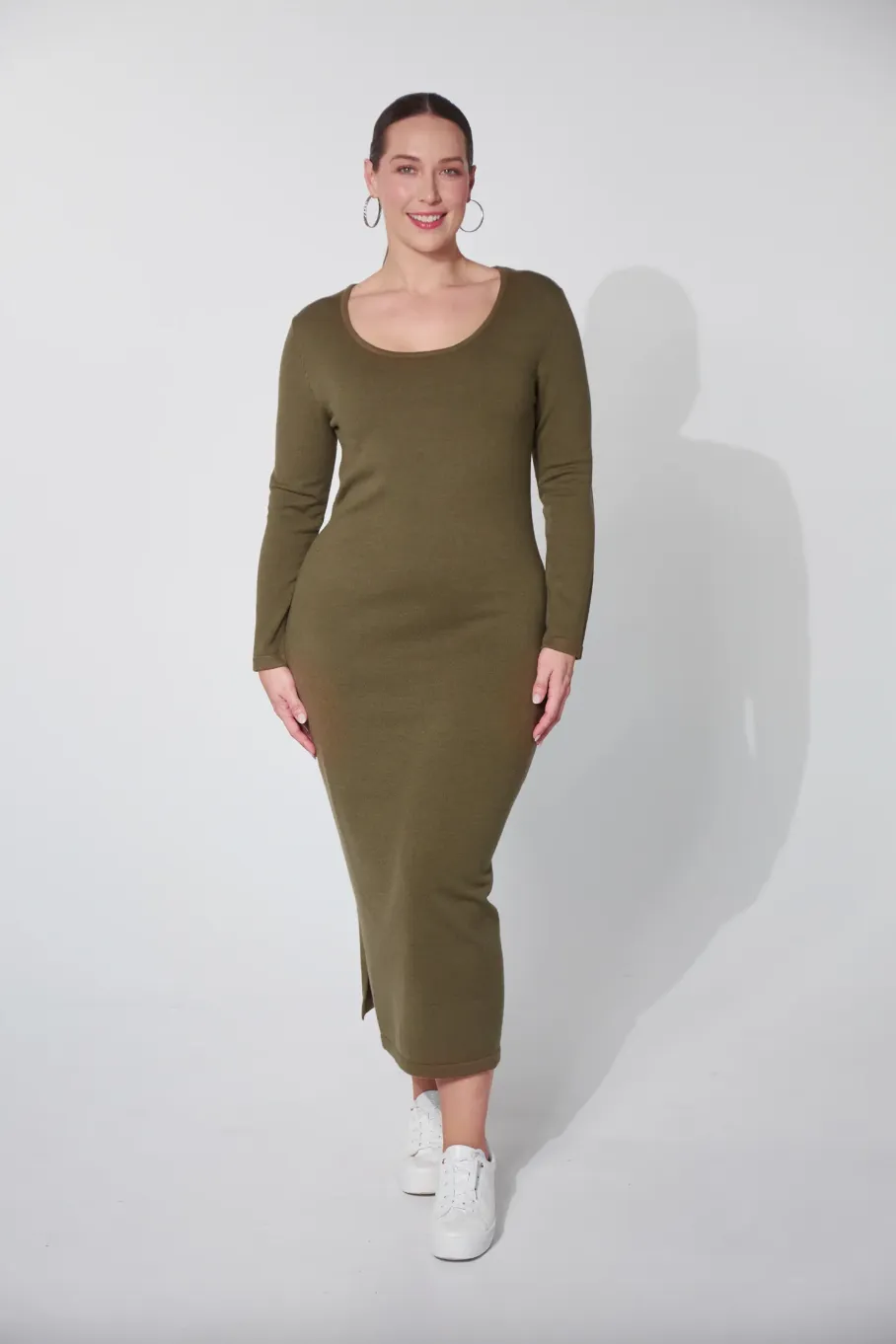 Nikolai Knit Dress, Fern