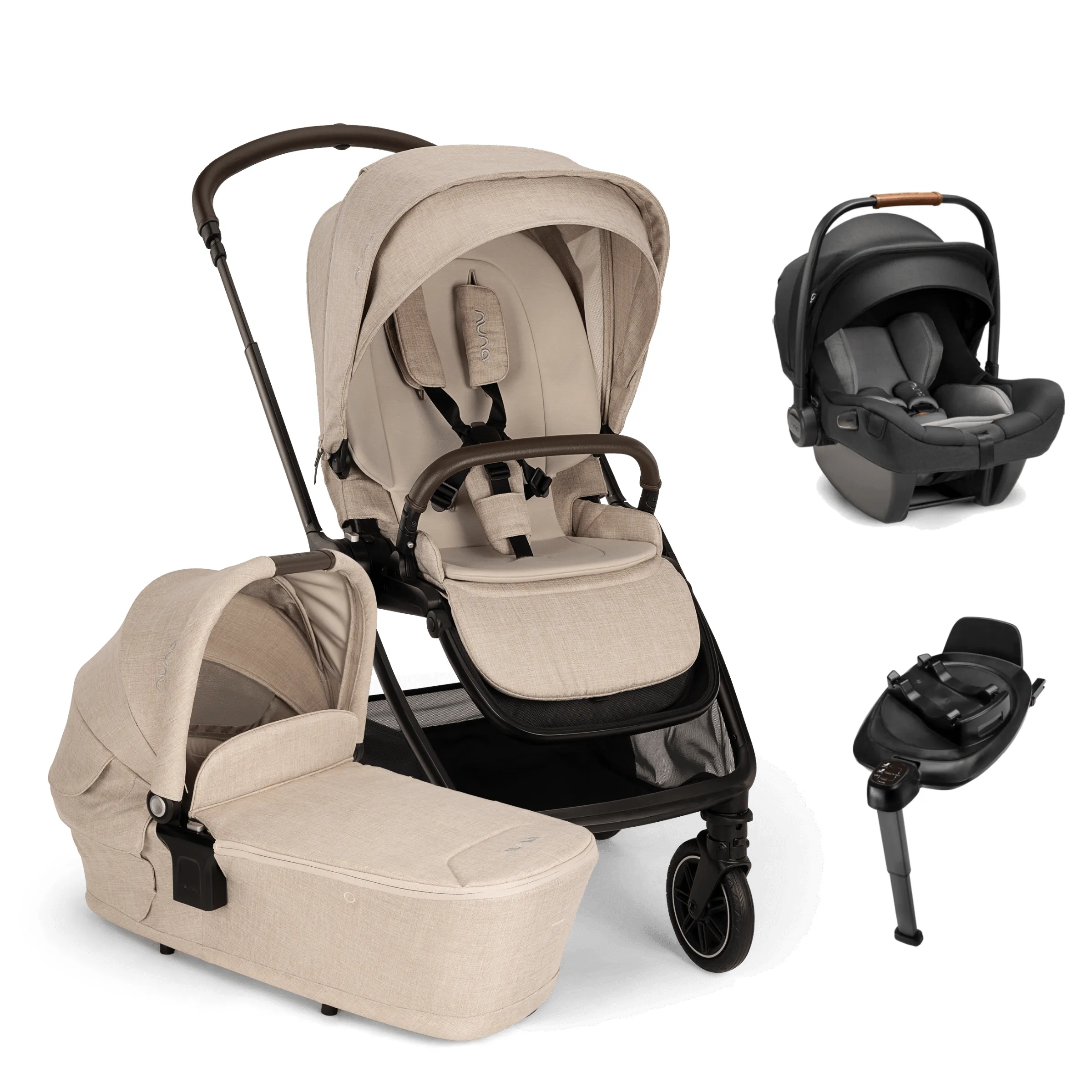 Nuna TRIV Next & PIPA Next Travel System - Biscotti