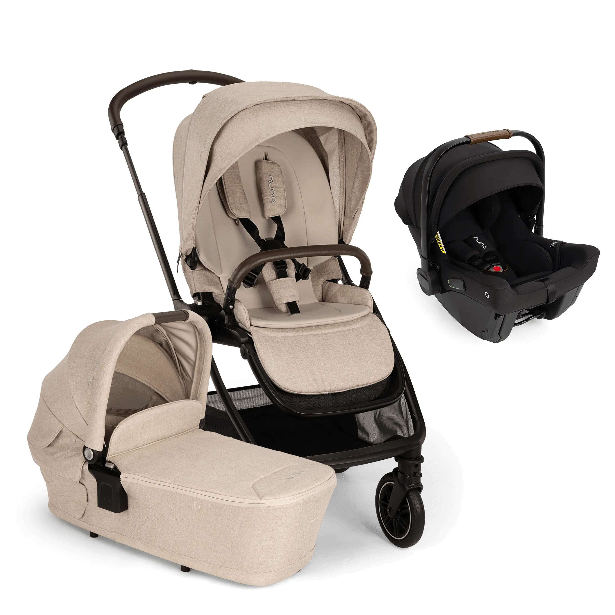 Nuna TRIV Next & PIPA Next Travel System - Biscotti