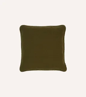 Olive Casentino Wool Cushion Cover