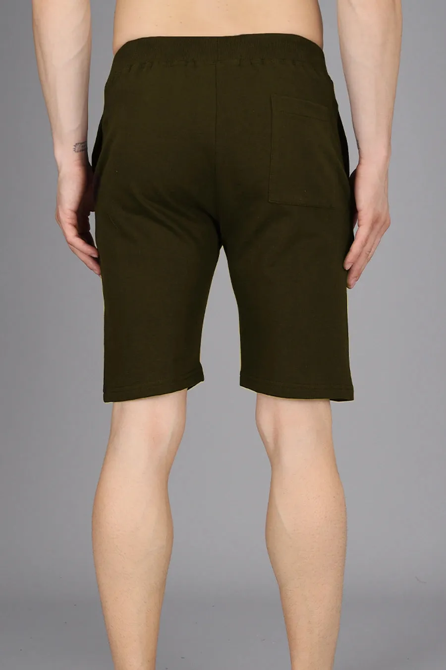 Olive Green - Terry Shorts