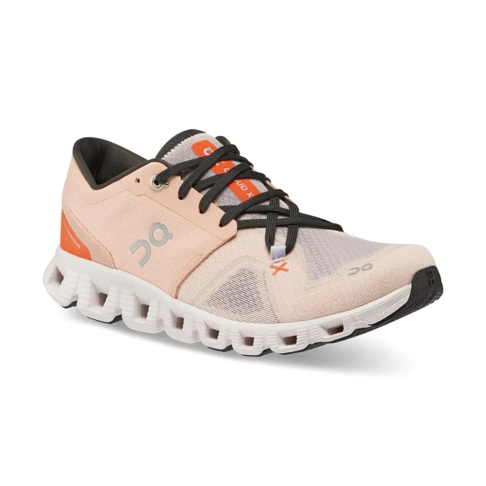 On Women's Cloud X 3 Training Shoes - Rose/Sand