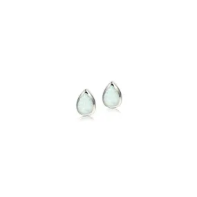 Opal Teardrop Stud Earrings