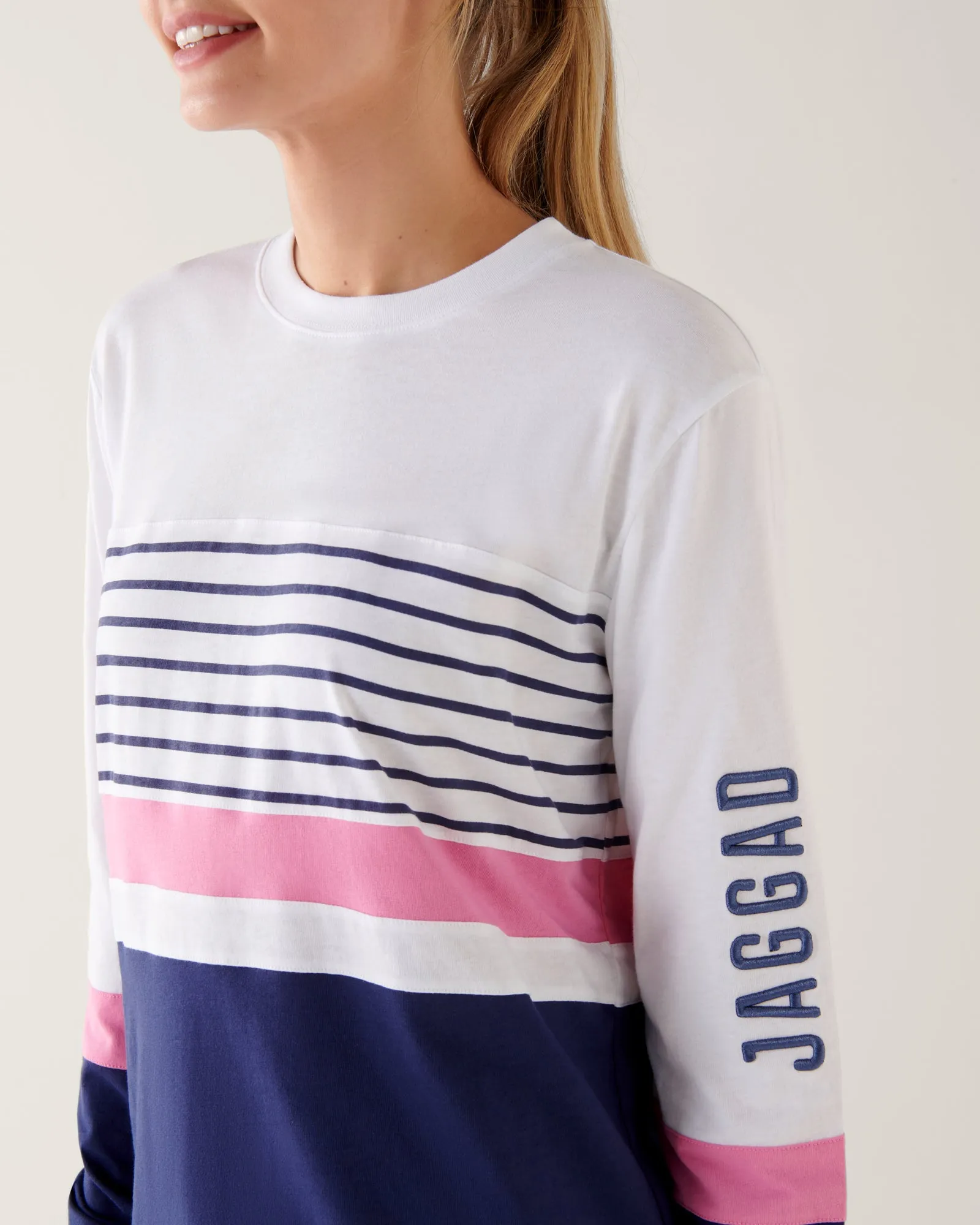 PALISADES LONG SLEEVE PANELLED TEE