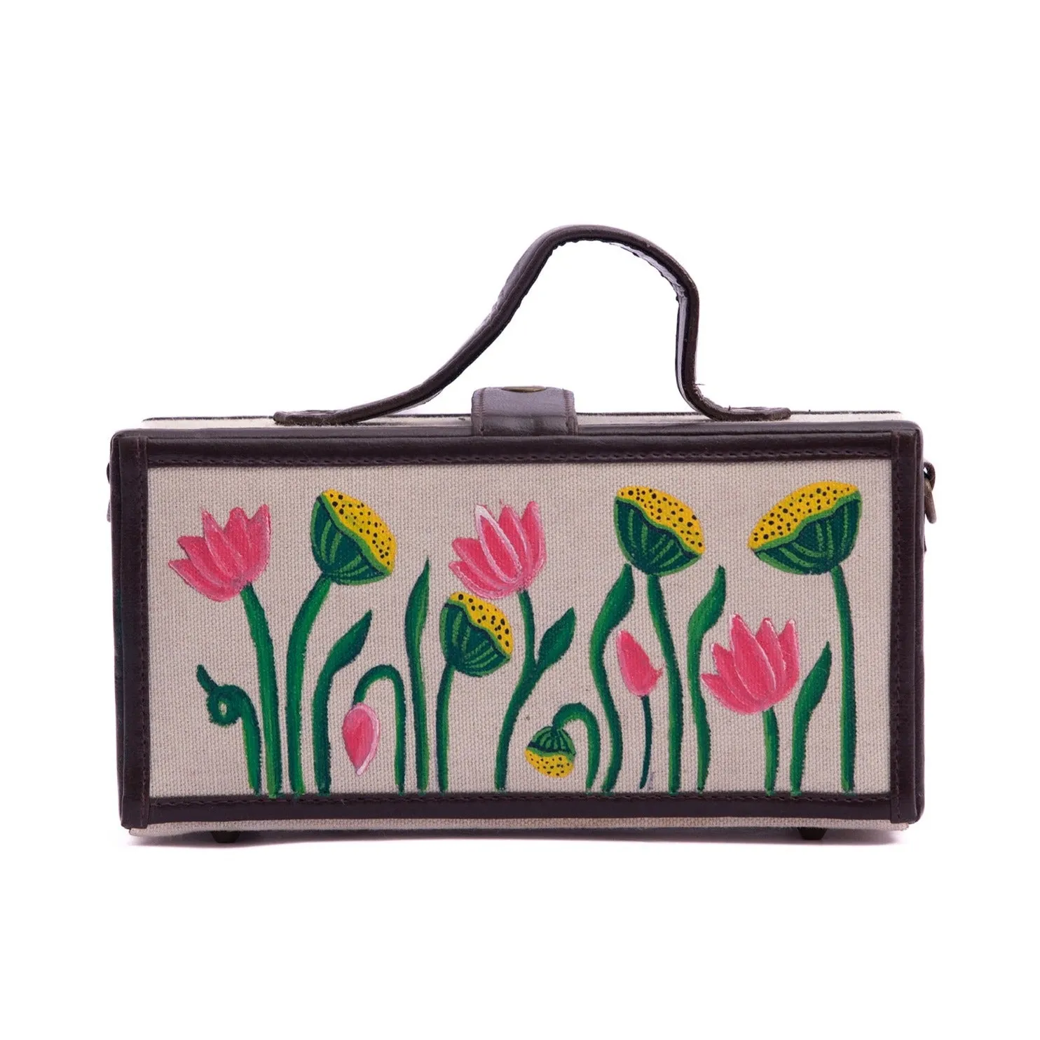 Pichwai women hand painted crossbody clutch bag for women