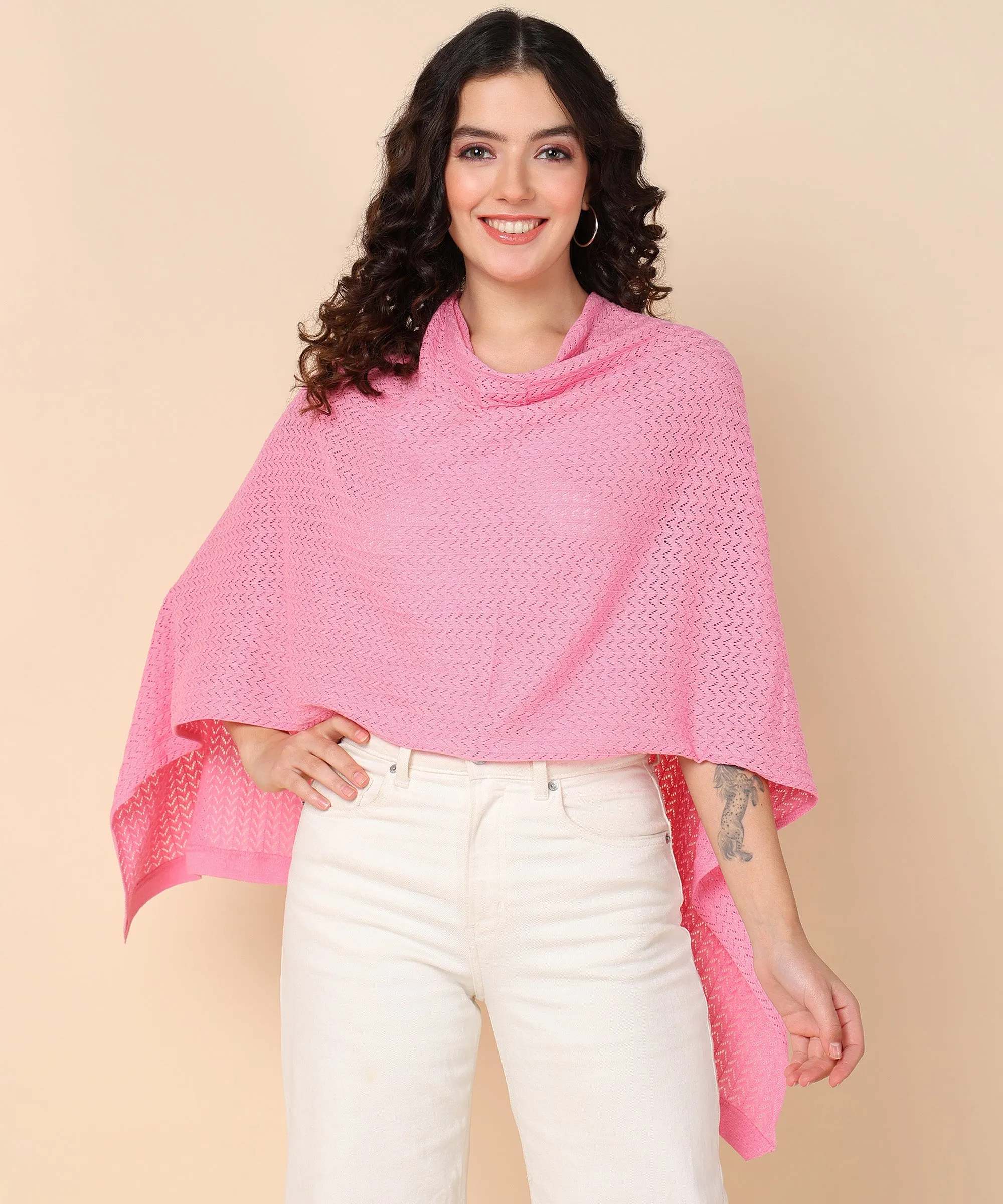 Pink Ocean Waves Feeding & Nursing Cover