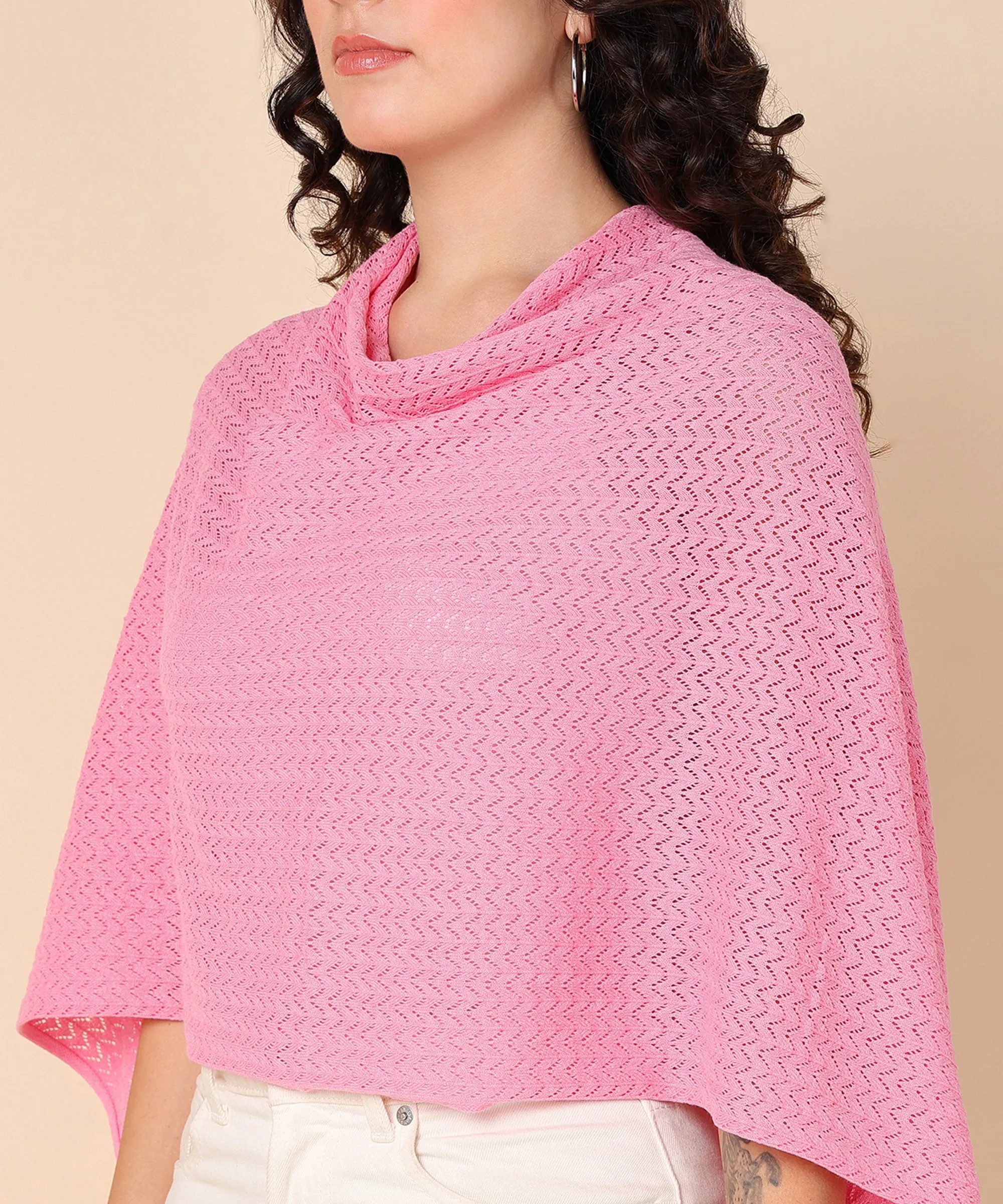 Pink Ocean Waves Feeding & Nursing Cover