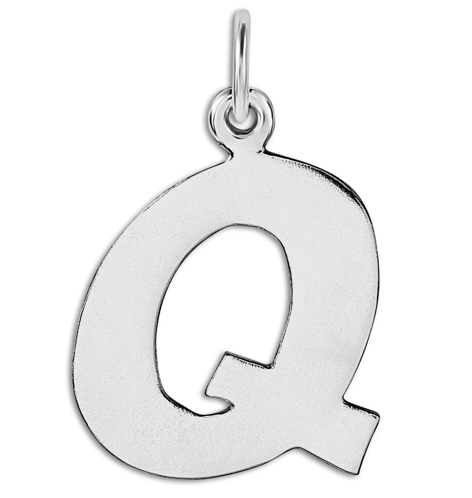 Q Cutout Letter Charm