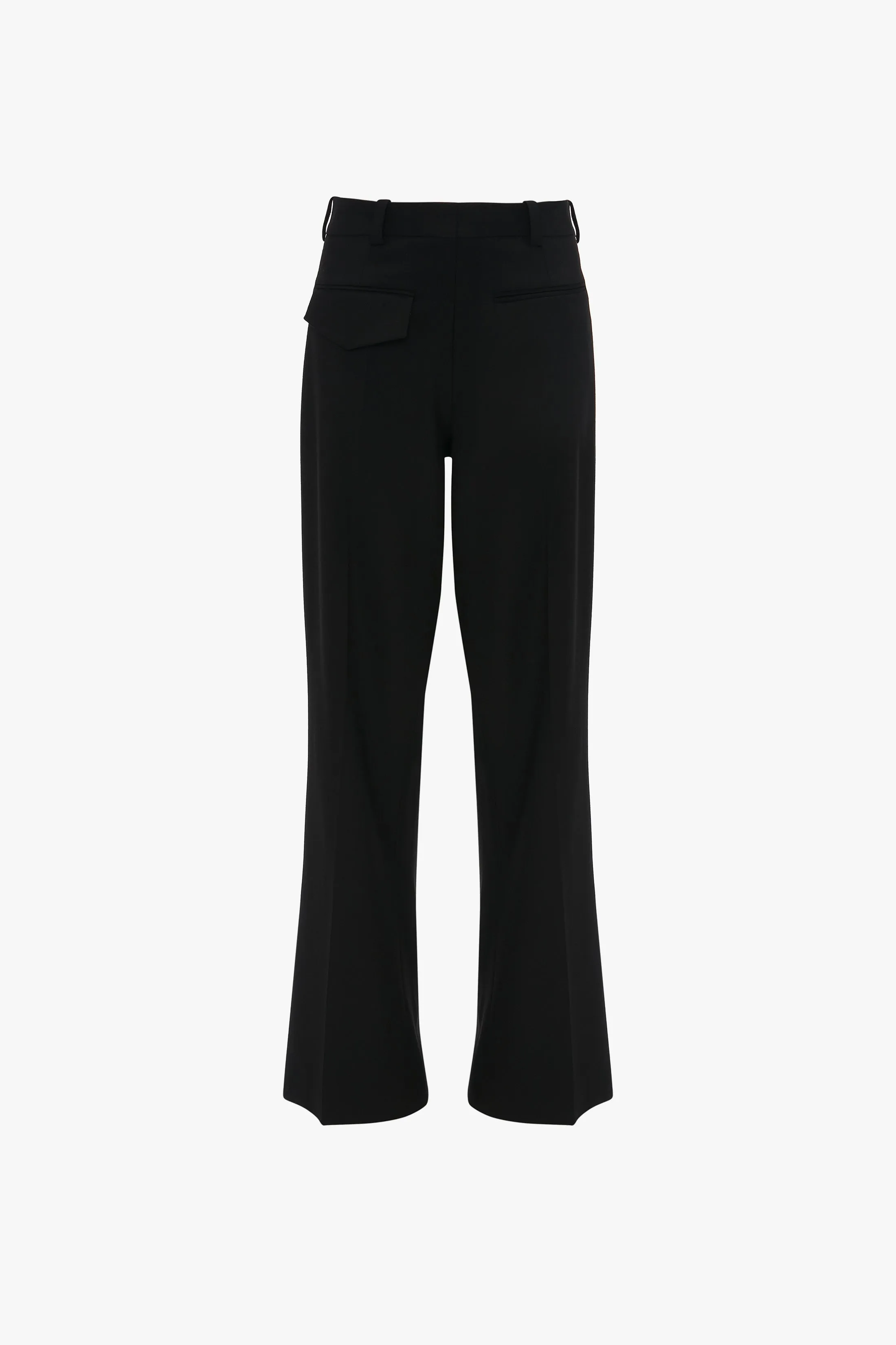 Reverse Front Trouser In Black