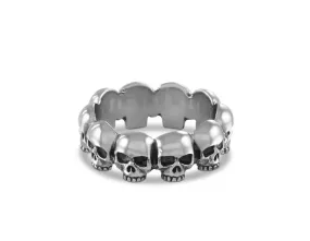 Ring Of Skulls - Silver