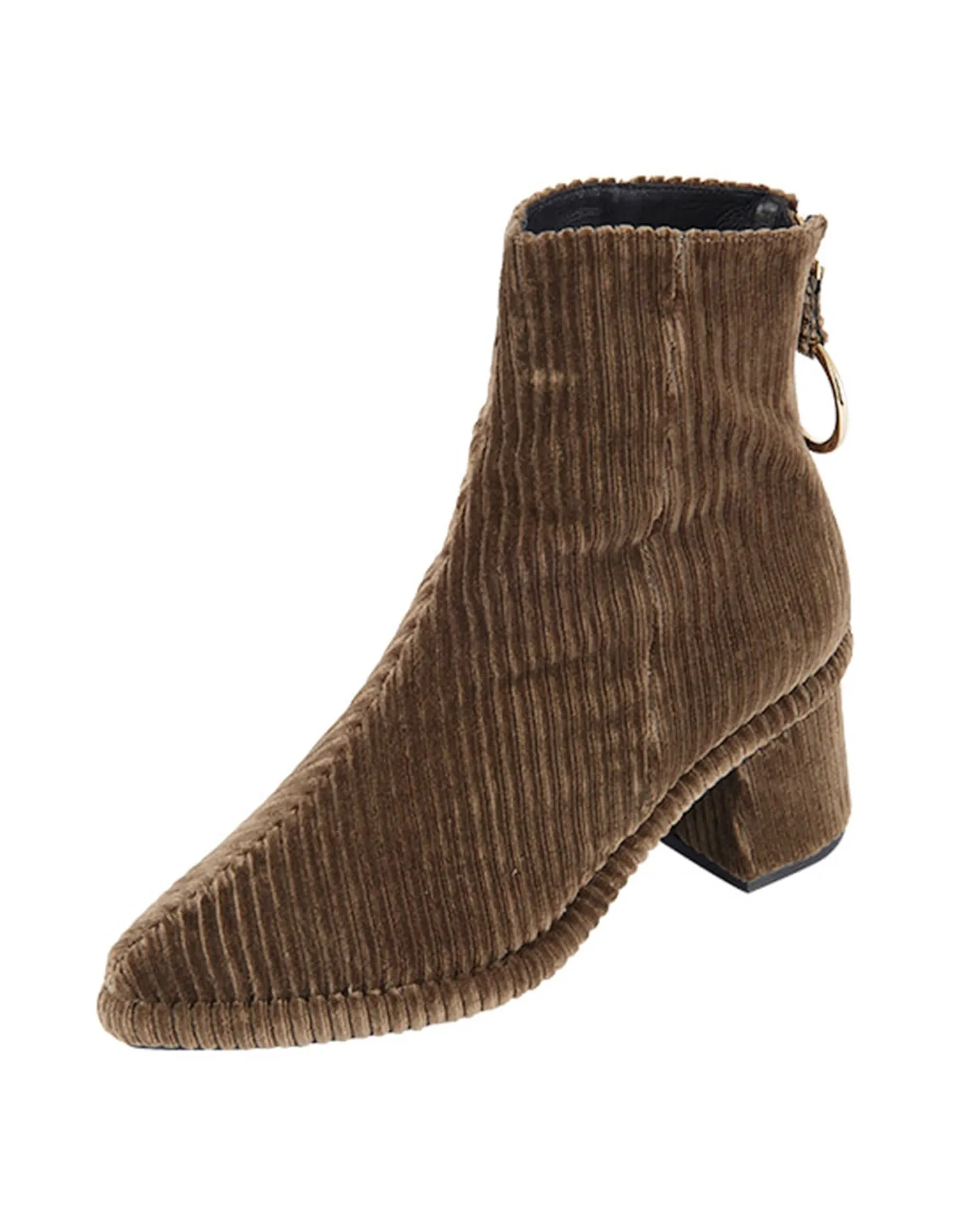 Ring Slim Boots – Olive Corduroy