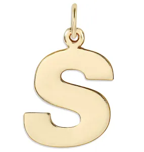 S Cutout Letter Charm