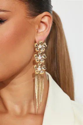 Secret Garden Earrings - Gold