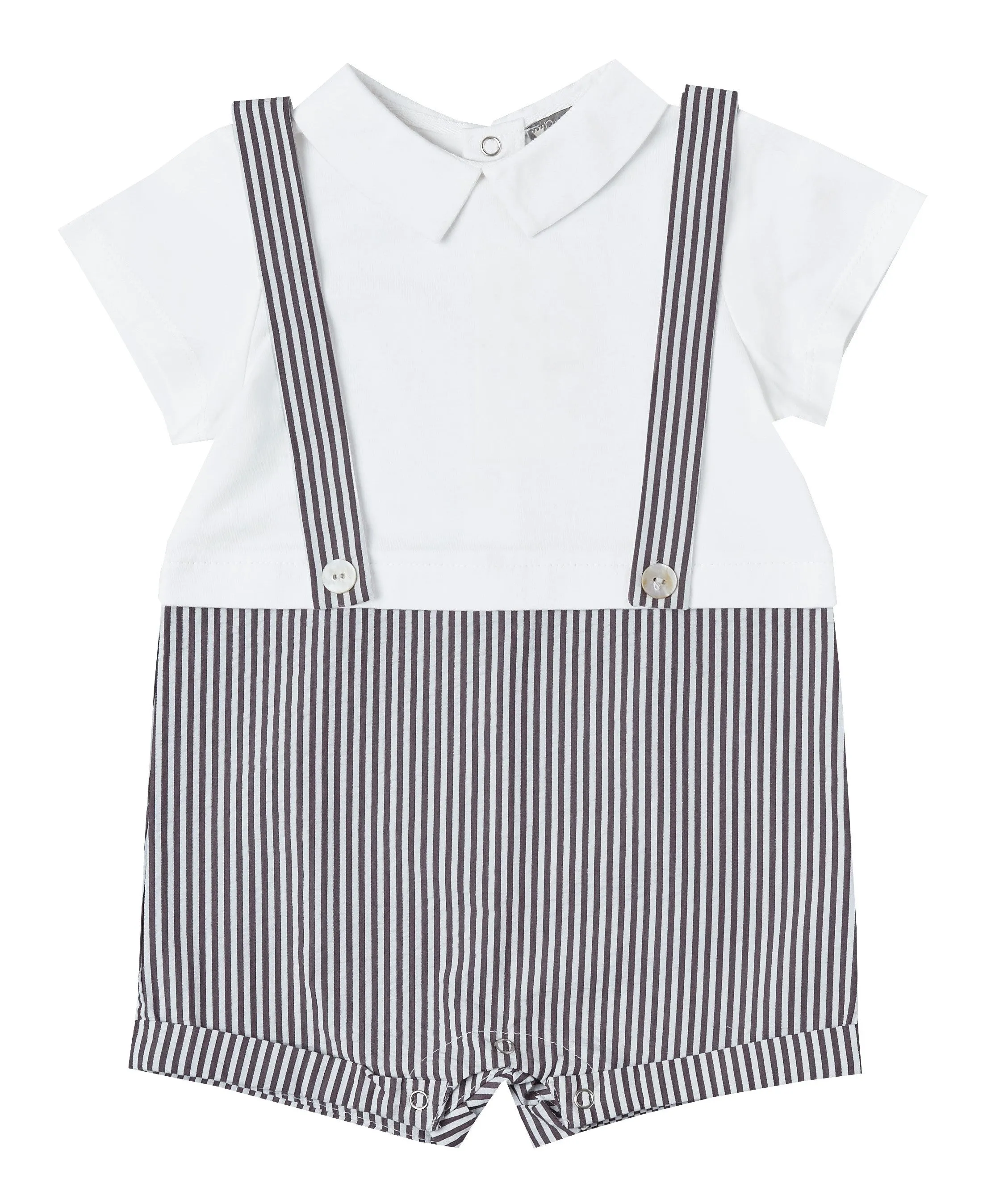 Seersucker Suspenders   Tee Outfit