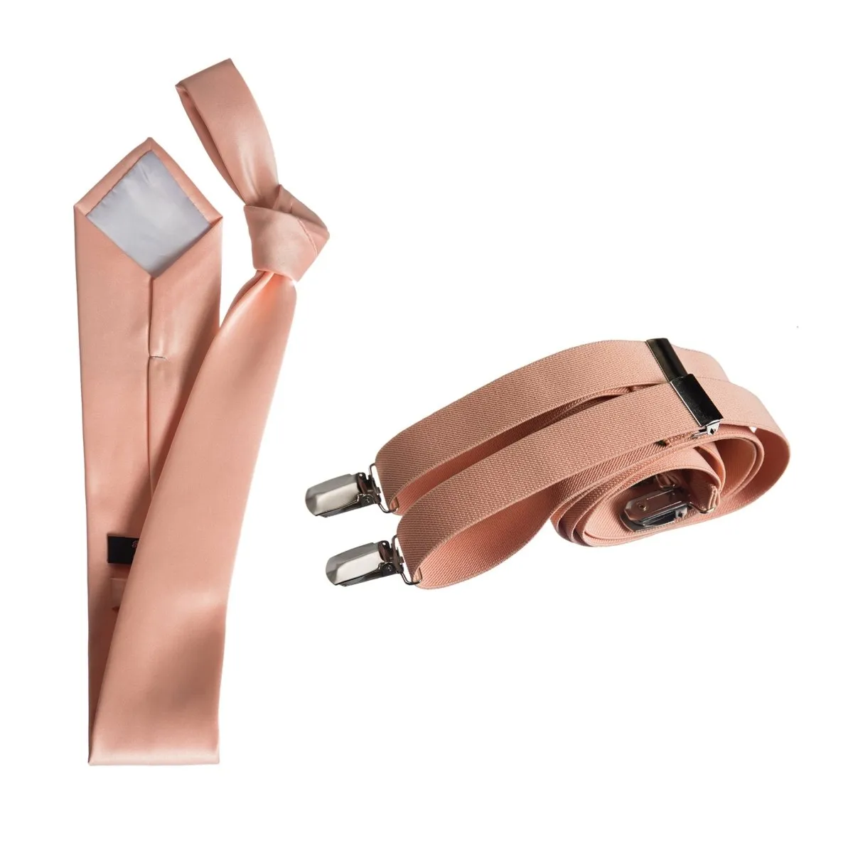 Self-Tie Windsor Necktie with Matching  Suspender - Tuxgear Inc.