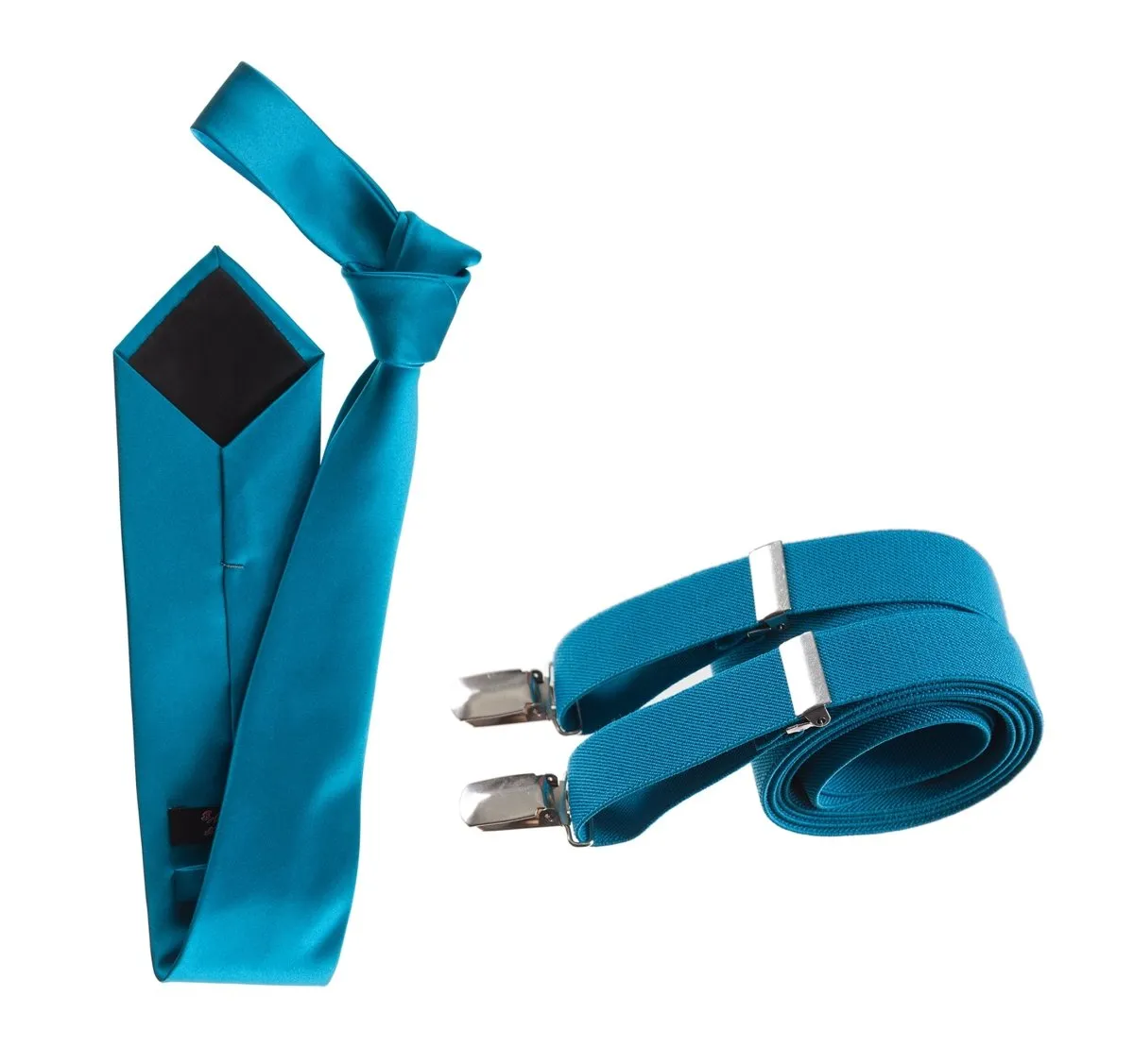 Self-Tie Windsor Necktie with Matching  Suspender - Tuxgear Inc.