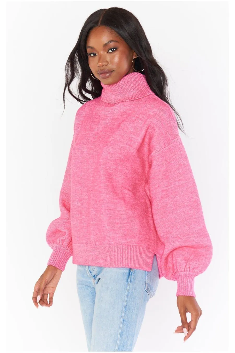 Show Me Your Mumu Chester Hot Pink Knit Jumper