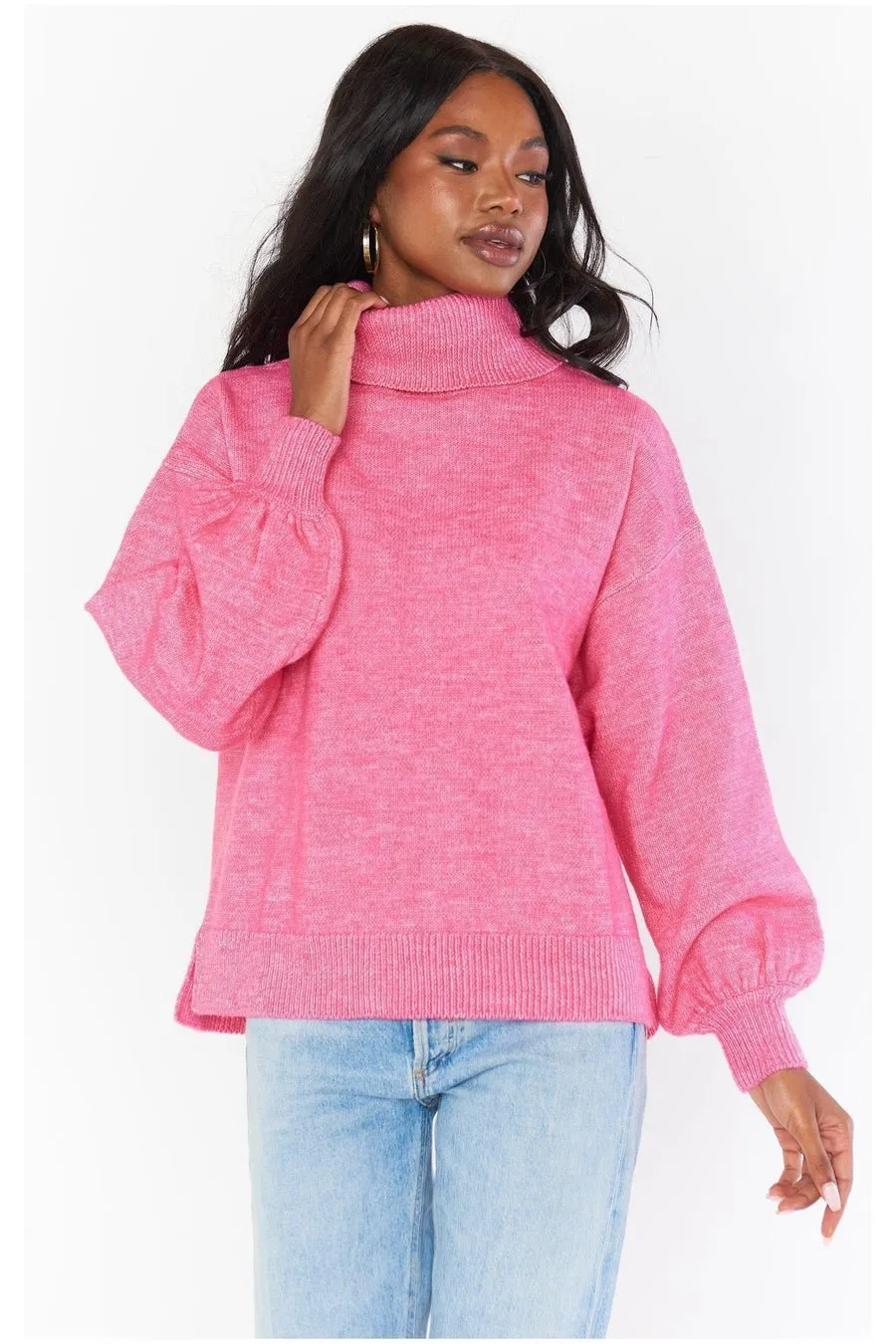 Show Me Your Mumu Chester Hot Pink Knit Jumper