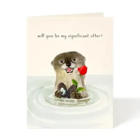 Significant Otter Greeting Card