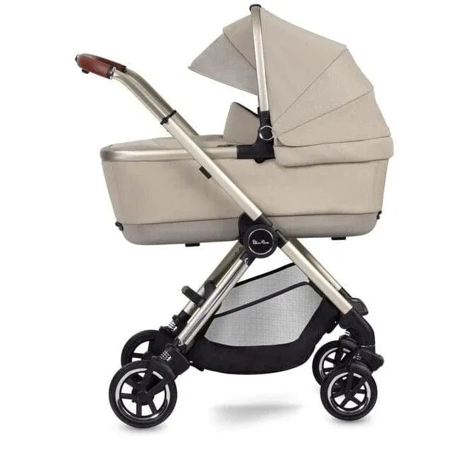 Silver Cross Dune with First Bed Folding Carrycot and Cloud T Travel Pack - Stone