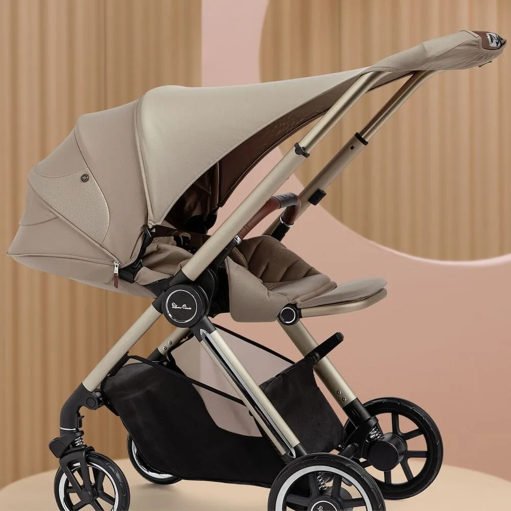 Silver Cross Reef Pushchair with Newborn Pod - Stone