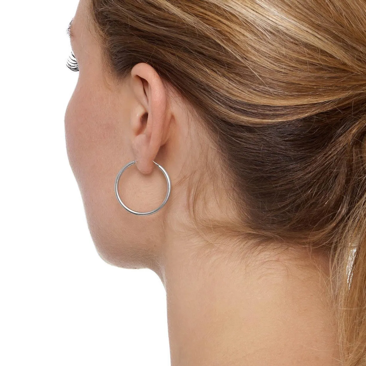 Small   Extra Small 'Chica Latina' Classic Skinny Hoop Earrings