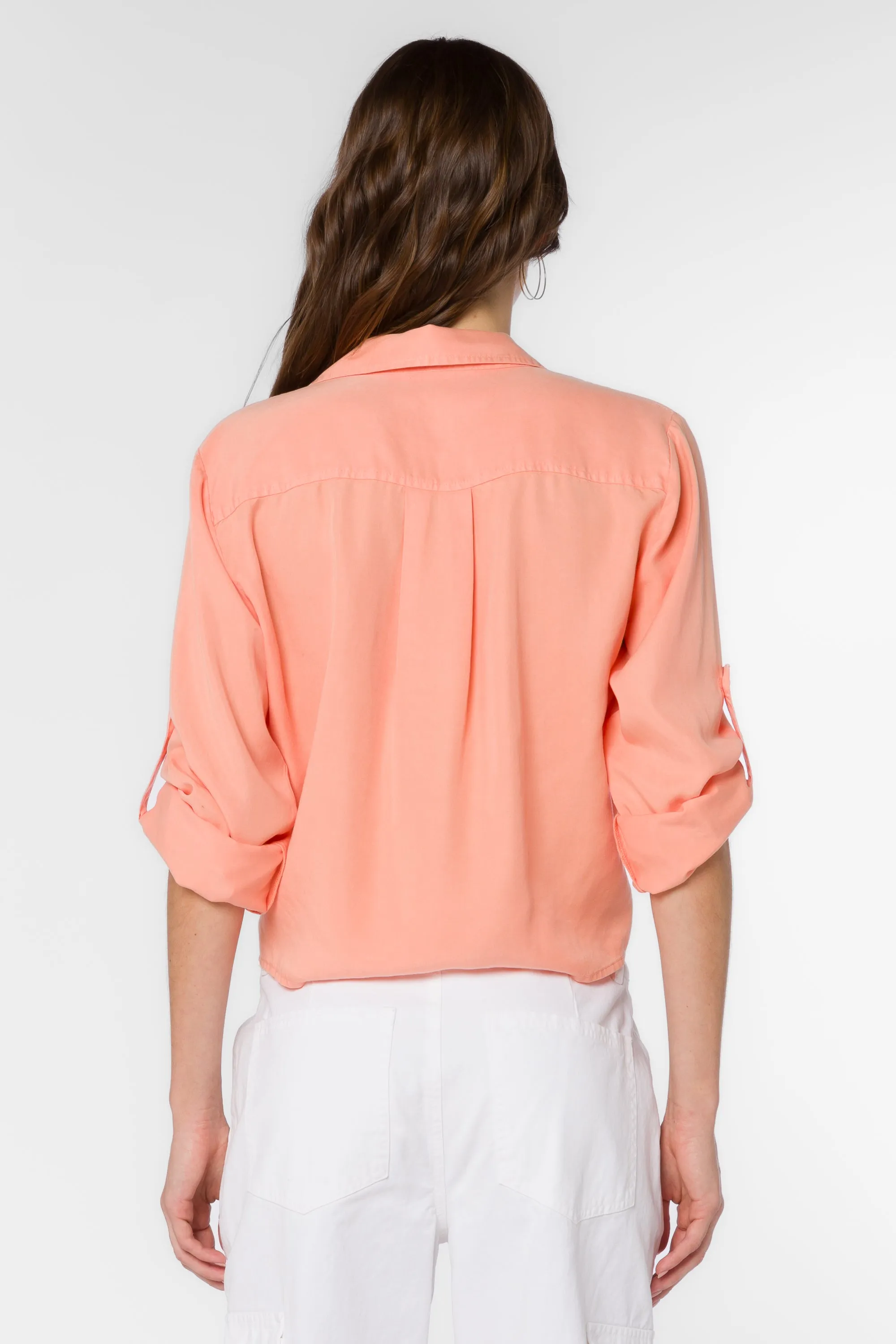 Solange Light Coral Top