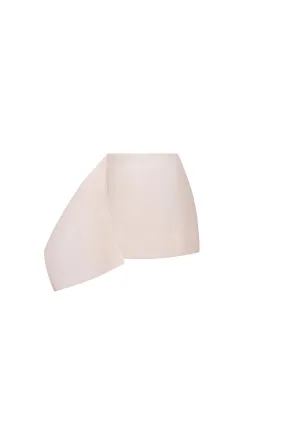 Sophie A-line Extended Flap Linen Mini Skirt