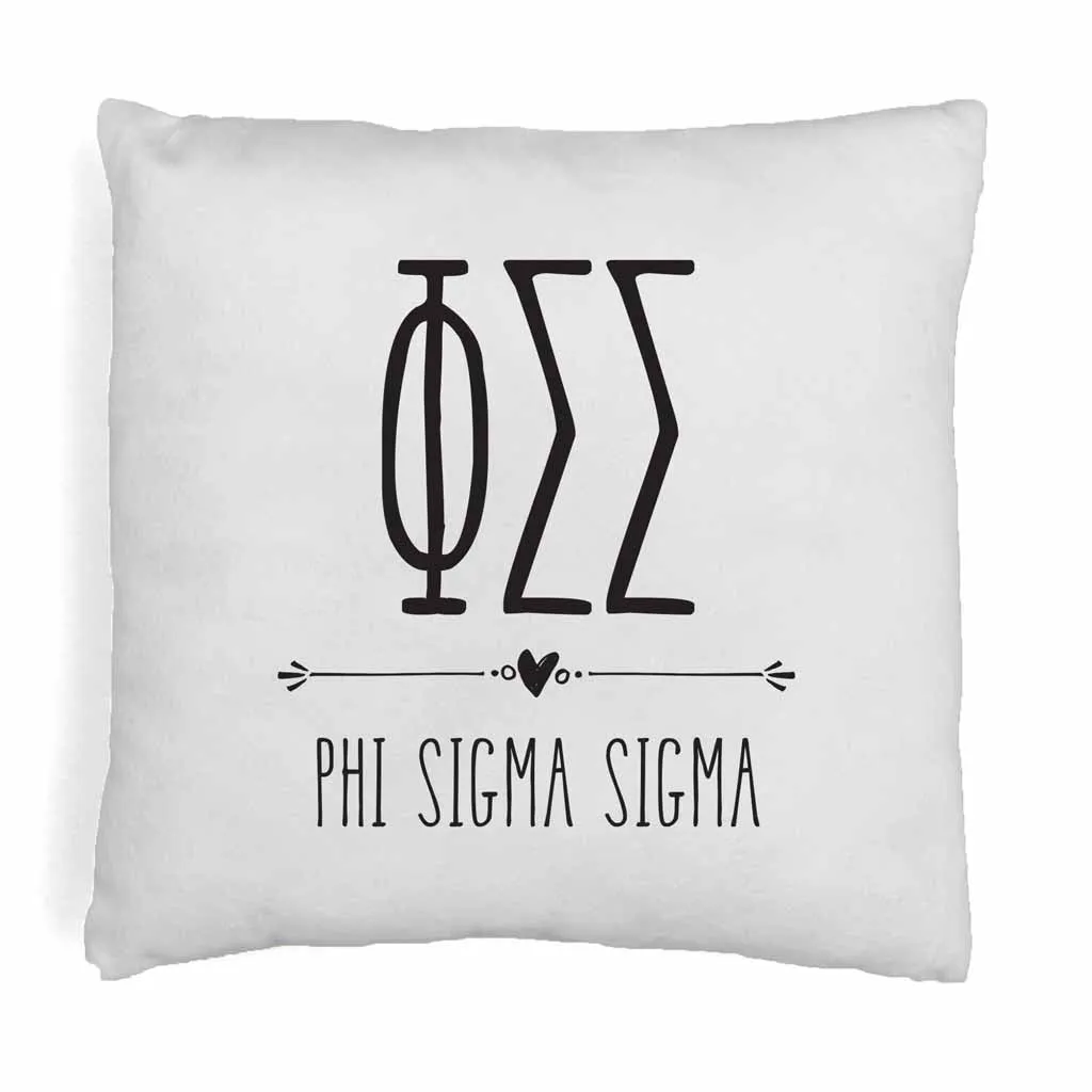 Sorority Pillow Cover - Greek Letters and Name Design