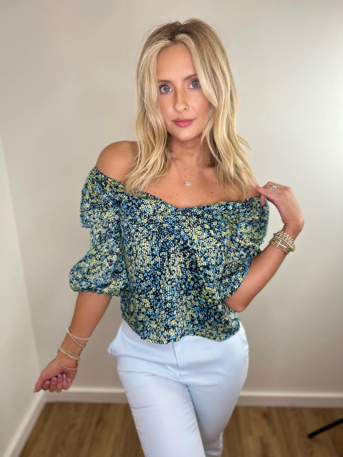 Steve Madden Stevie Top - Black Floral - Final Sale 50% off