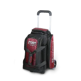 Storm Rolling Thunder 2 Ball Roller Checkered Bowling Bag Red/Black