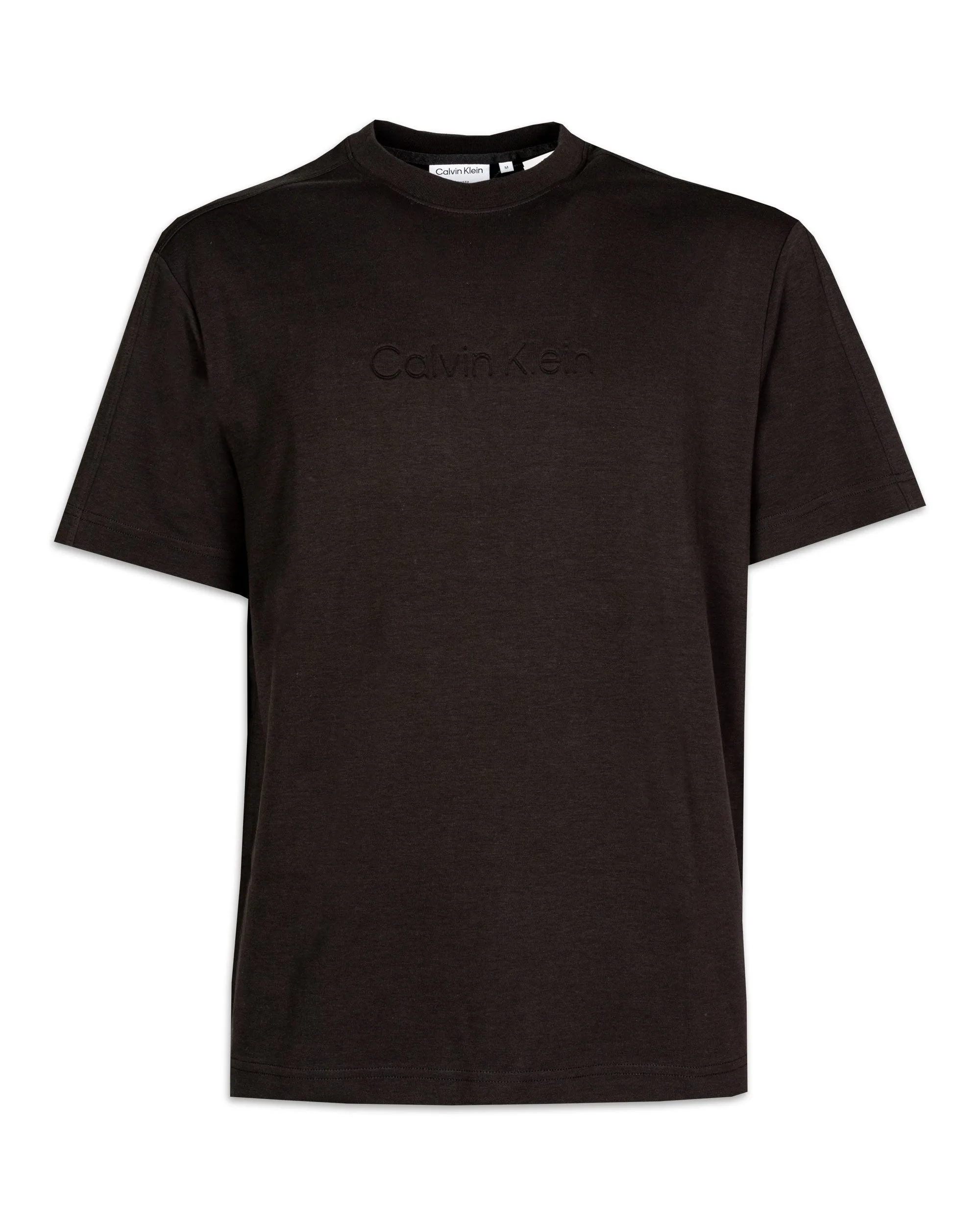 T-Shirt Uomo Calvin Klein Comfort Debossed Logo Nero