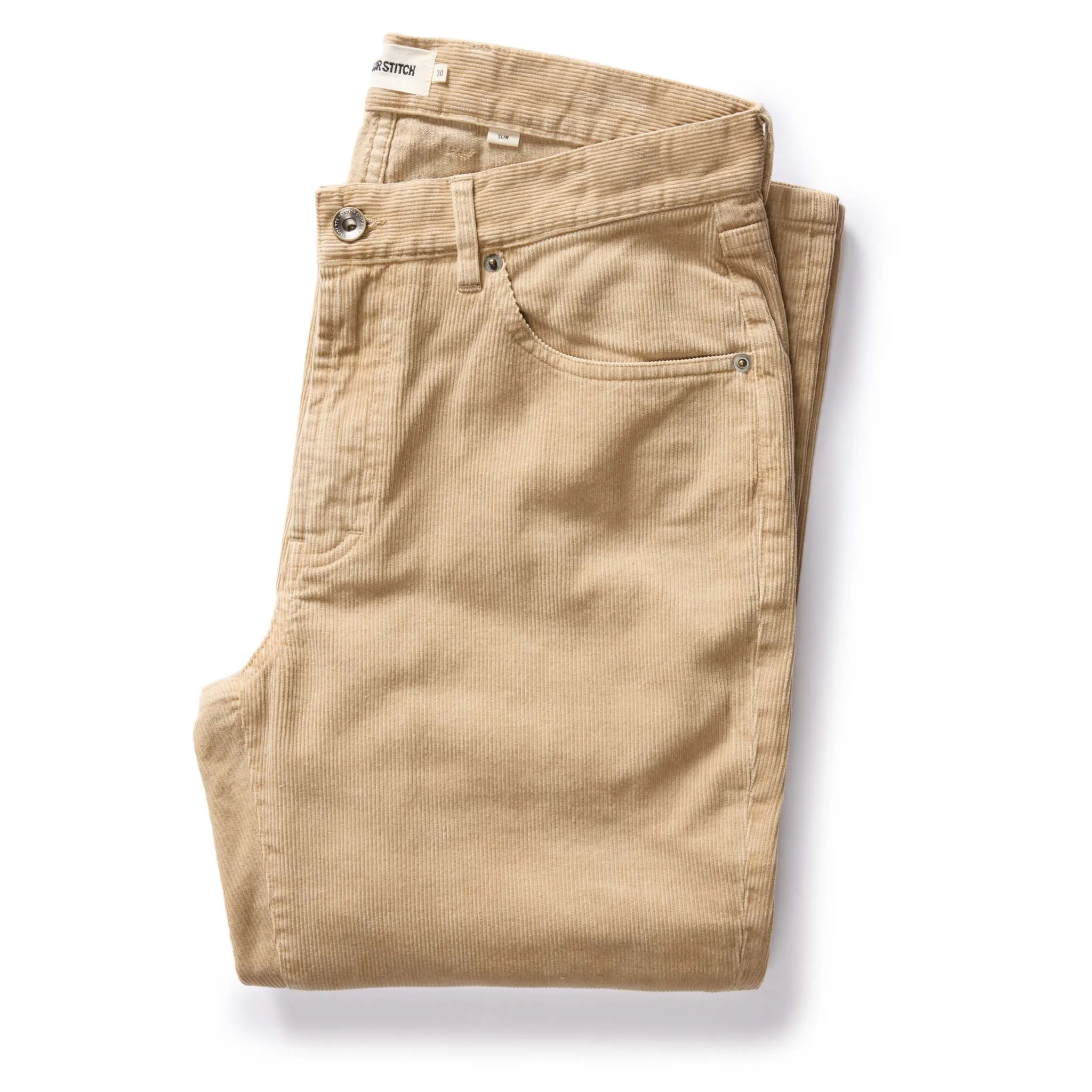 The Slim All Day Pant in Light Khaki Cord