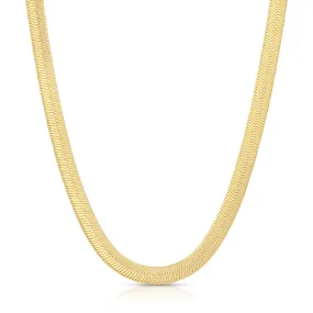 Thick Classic Herringbone Necklace