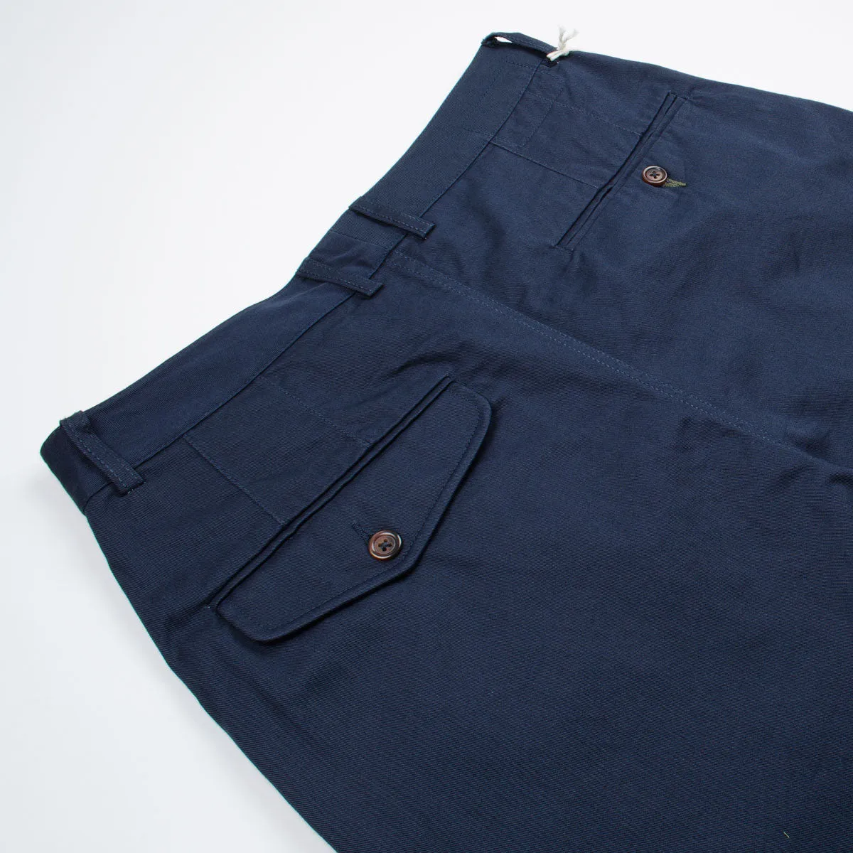 Universal Works - Double Pleat Pant Twill - Navy